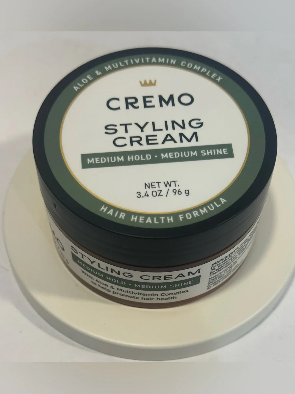 Cremo Styling Cream Medium Hold Medium Shine - Size 3.4oz.